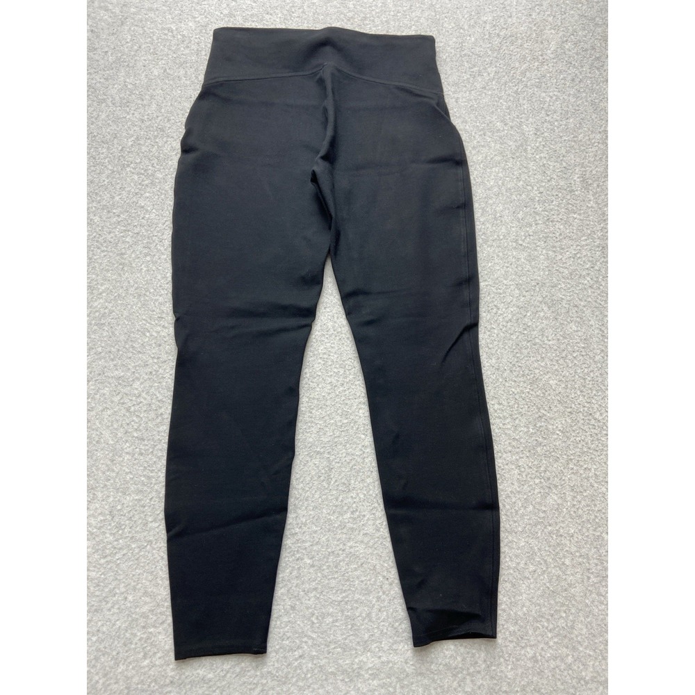 Spanx Leggings Womens Medium Black Skinny Straight Leg High Rise Slimming Pants - Picture 13 of 14